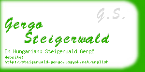 gergo steigerwald business card